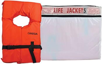 Type 2 life jacket and storage bag