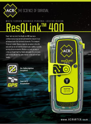 ResQLink PLB-400 Spec Sheet