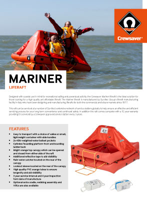 Crewsaver Mariner Spec Sheet