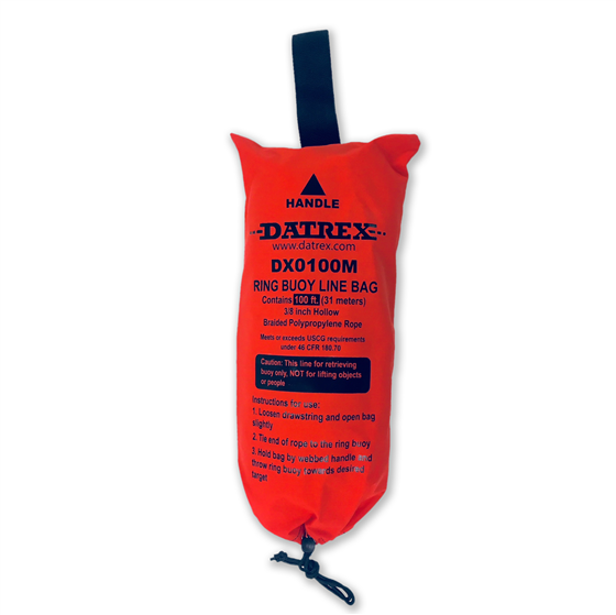 Datrex Ring buoy Line Bag - 100 FT