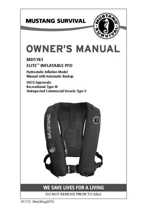 Mustang MD5183 Owner's Manual