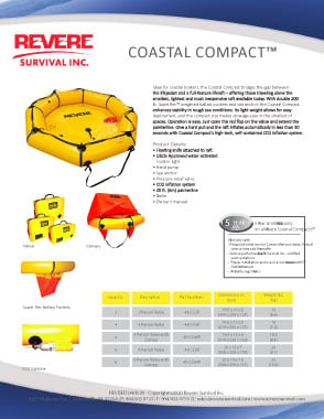 Coastal Compact Spec Sheet
