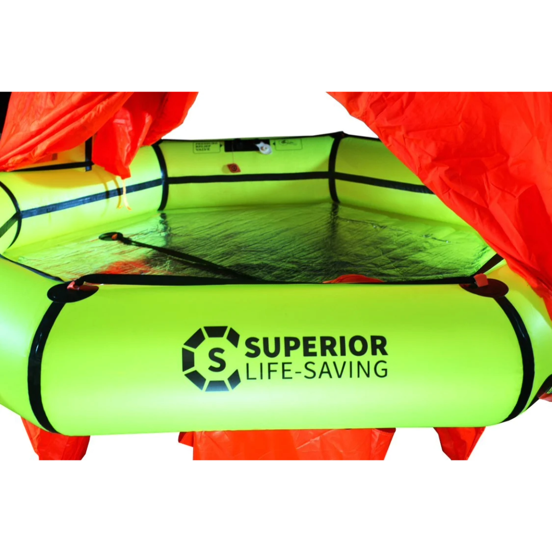 Inflatable raft with sales canopy