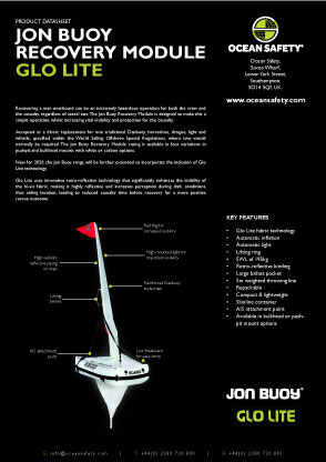 Jon Buoy MK5 Glo Lite Spec Sheet